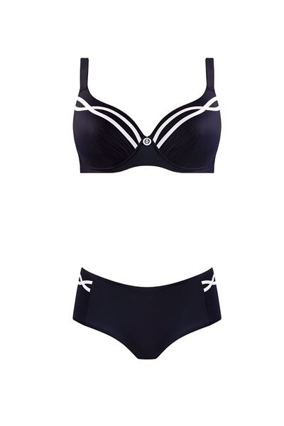 Picture of BIKINI BLACK WITH WHITE TRIM